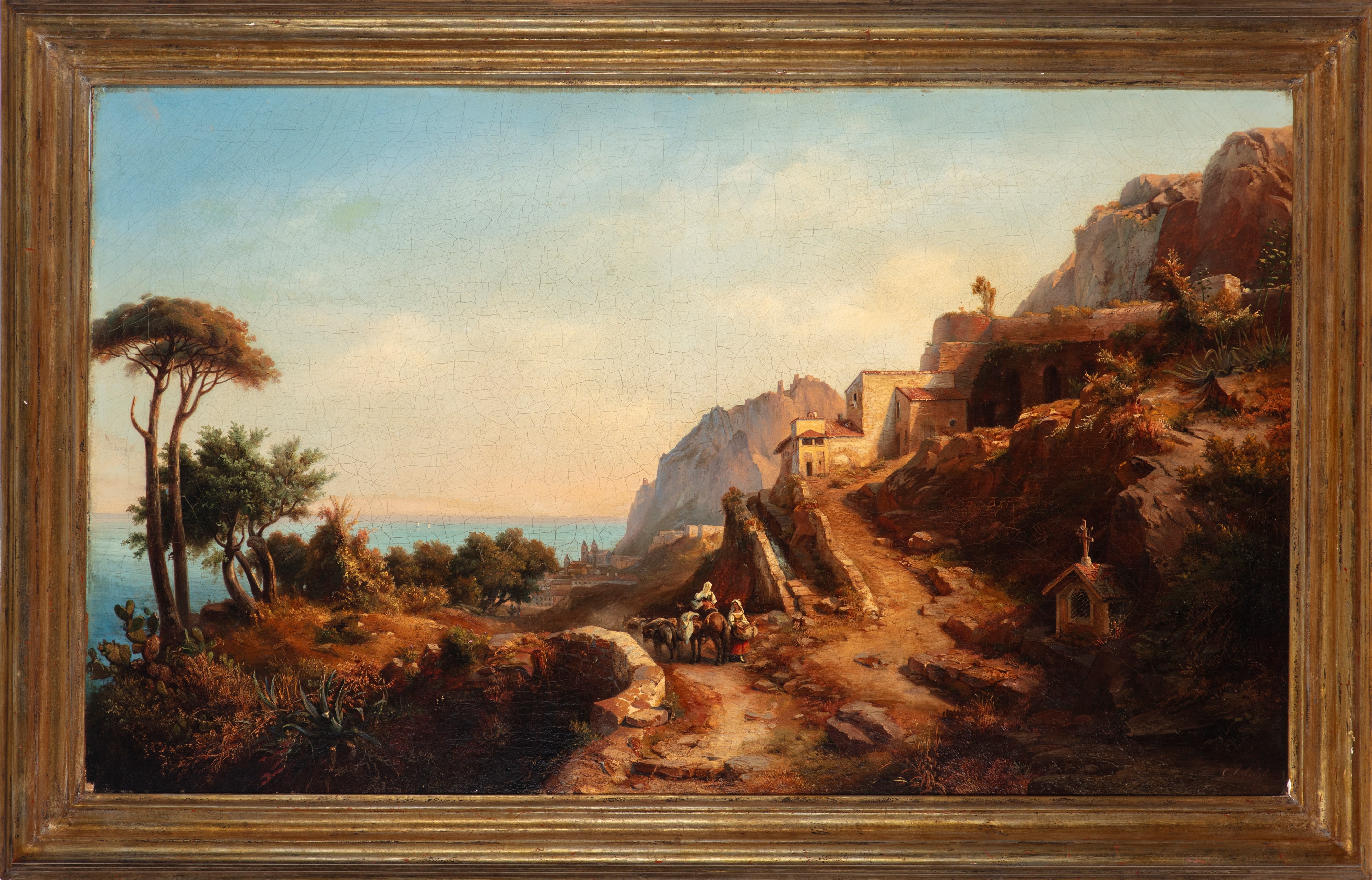 Carl Friedrich Seiffert - Sicilia, Veduta di Cefalù
