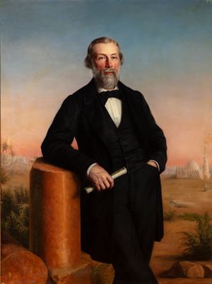 Ritratto di diplomatico francese in Oriente