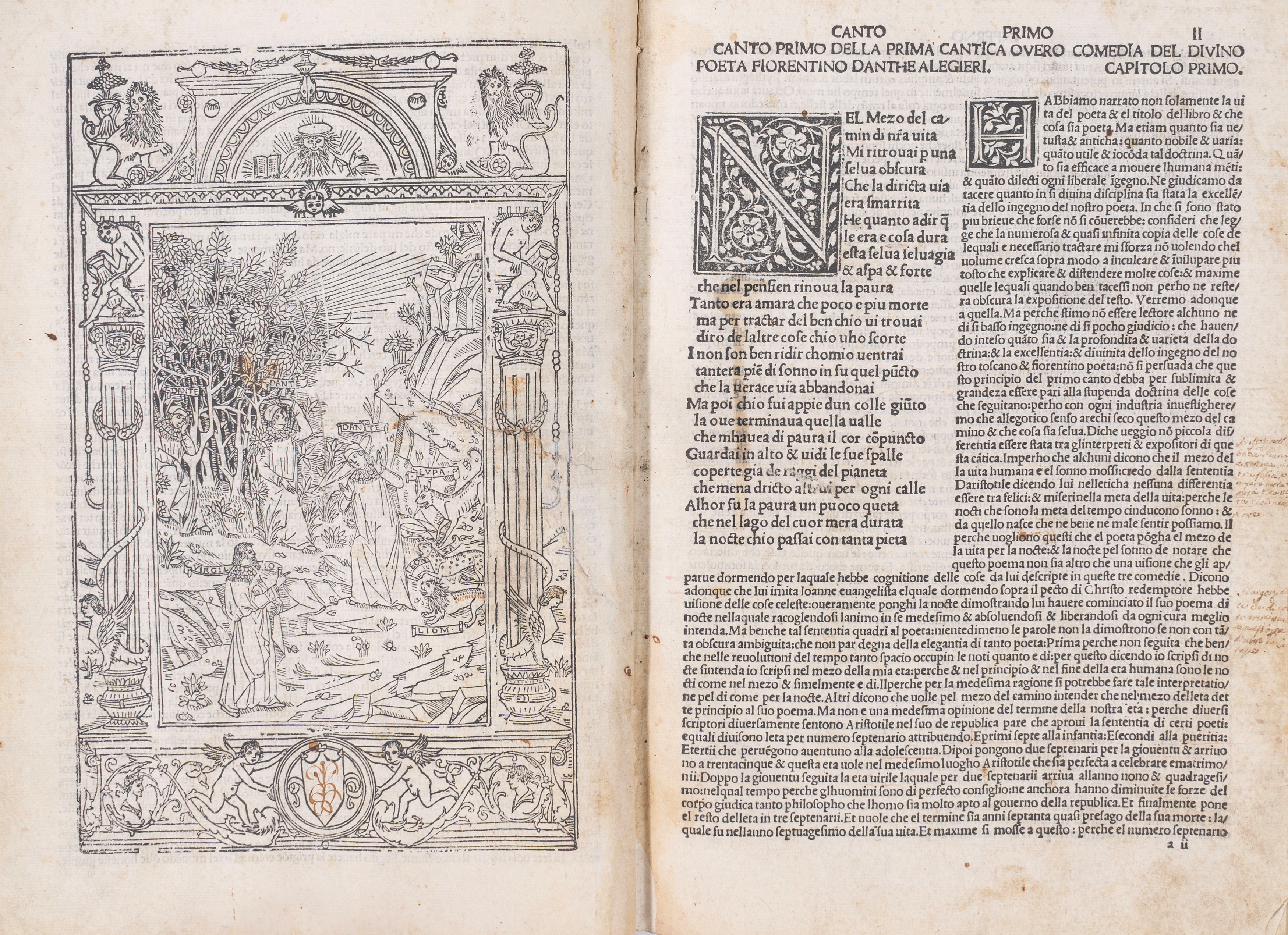 Danthe alighieri fiorentino historiado