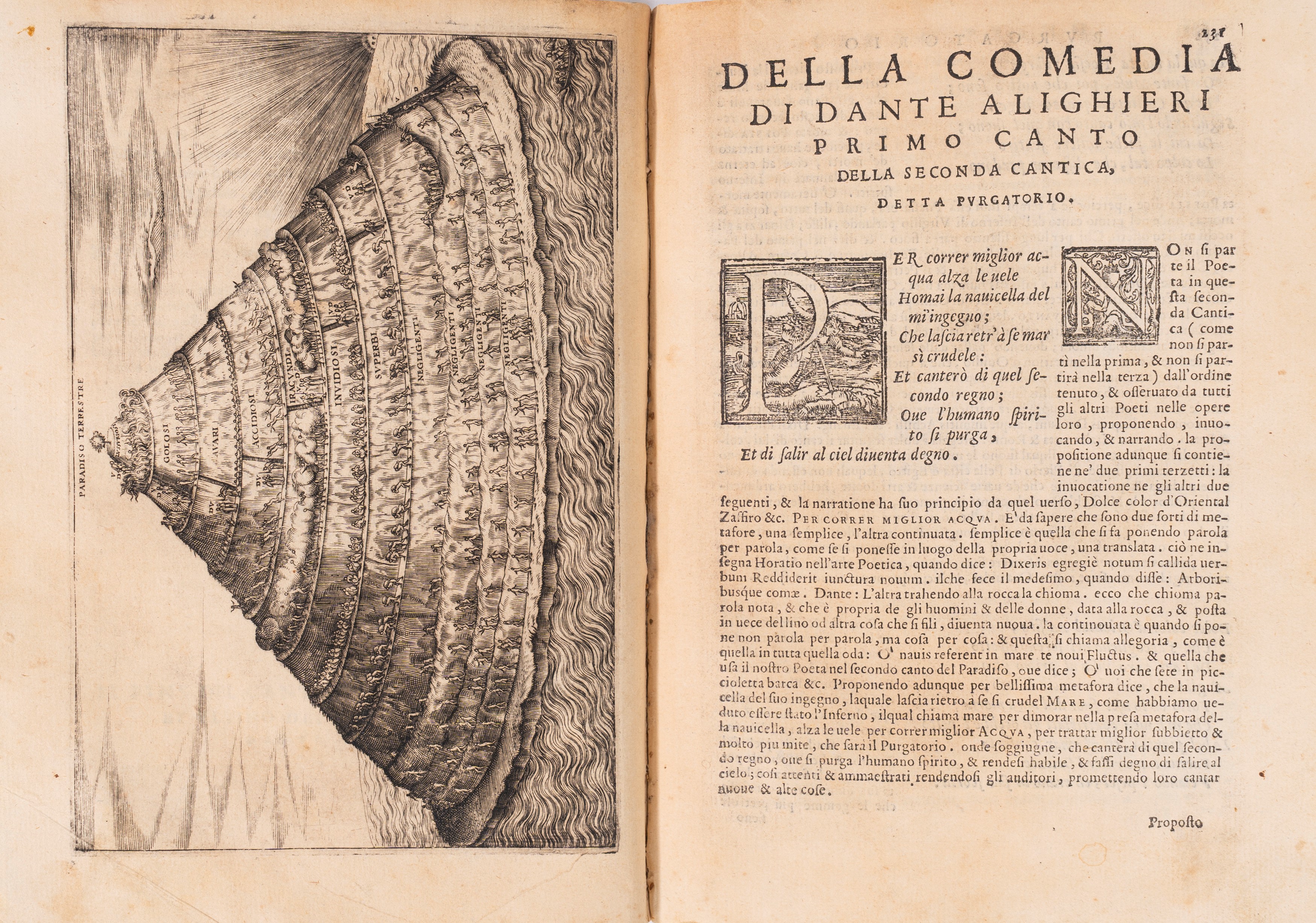 Dante Alighieri - Dante con L'espositione di M. Bernardino Daniello da Lucca