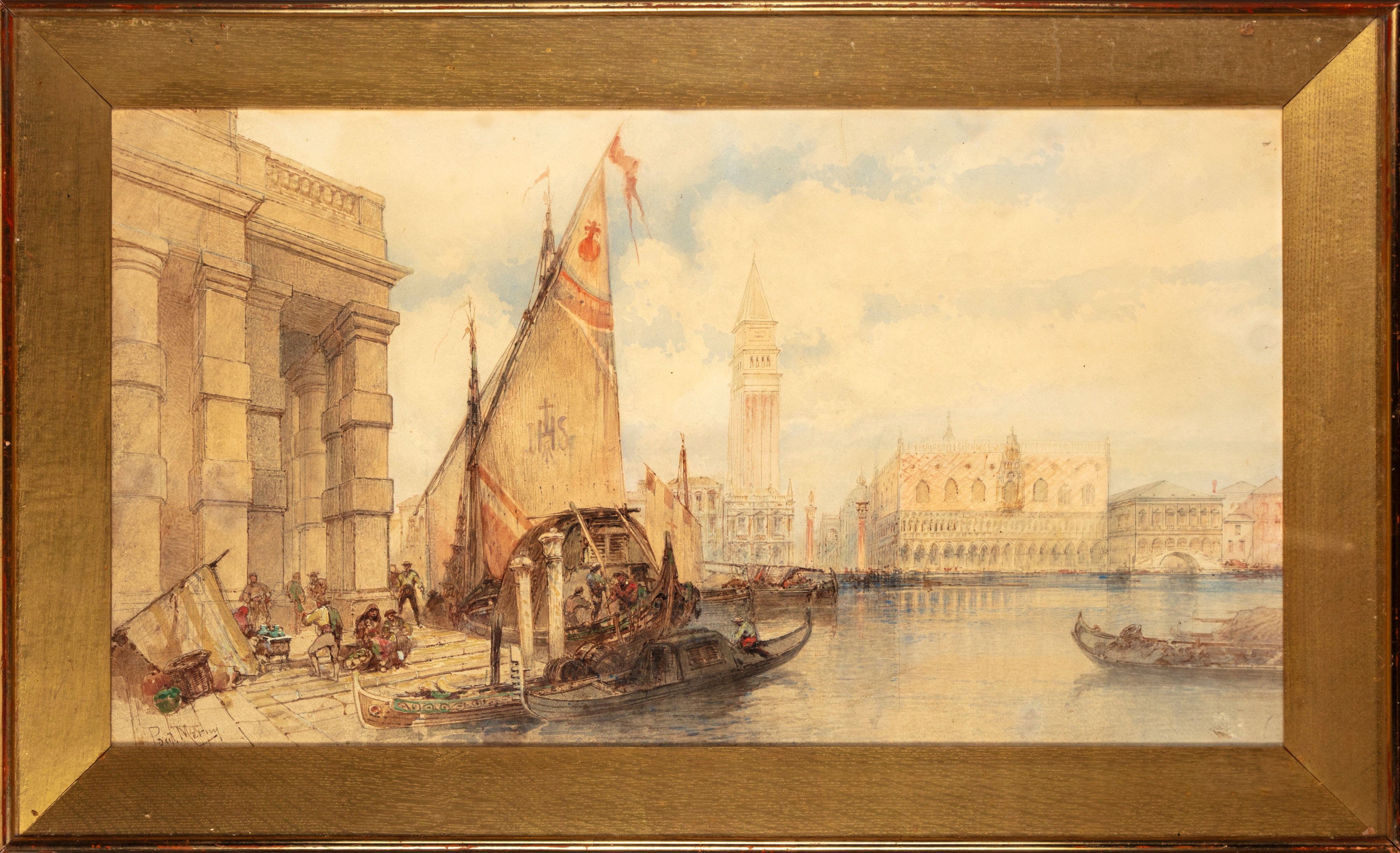 Paul Marny - Venezia, Bacino di San Marco dalla Punta della Dogana