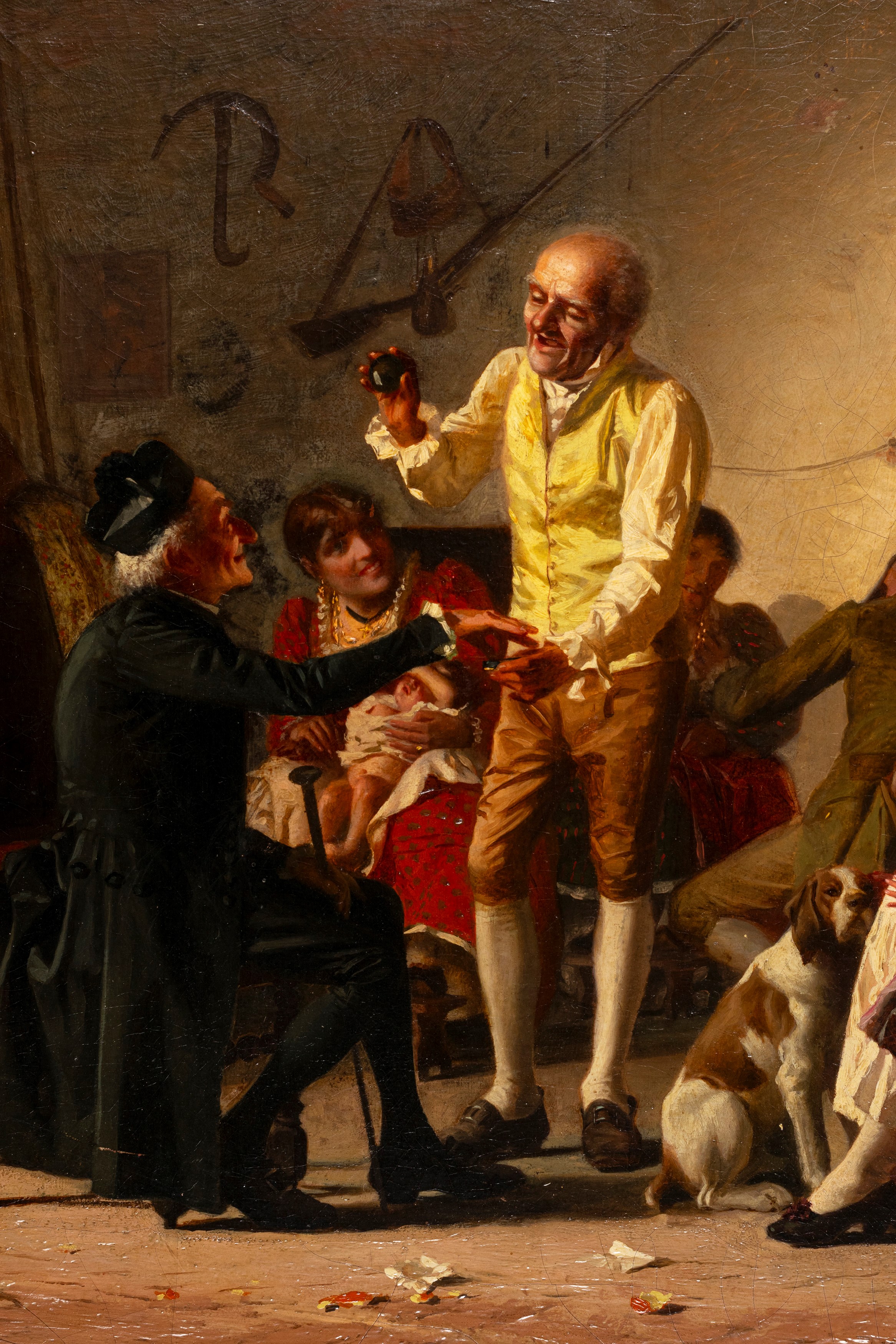 Giovanni Battista Quadrone - Scena D'interno con Figure