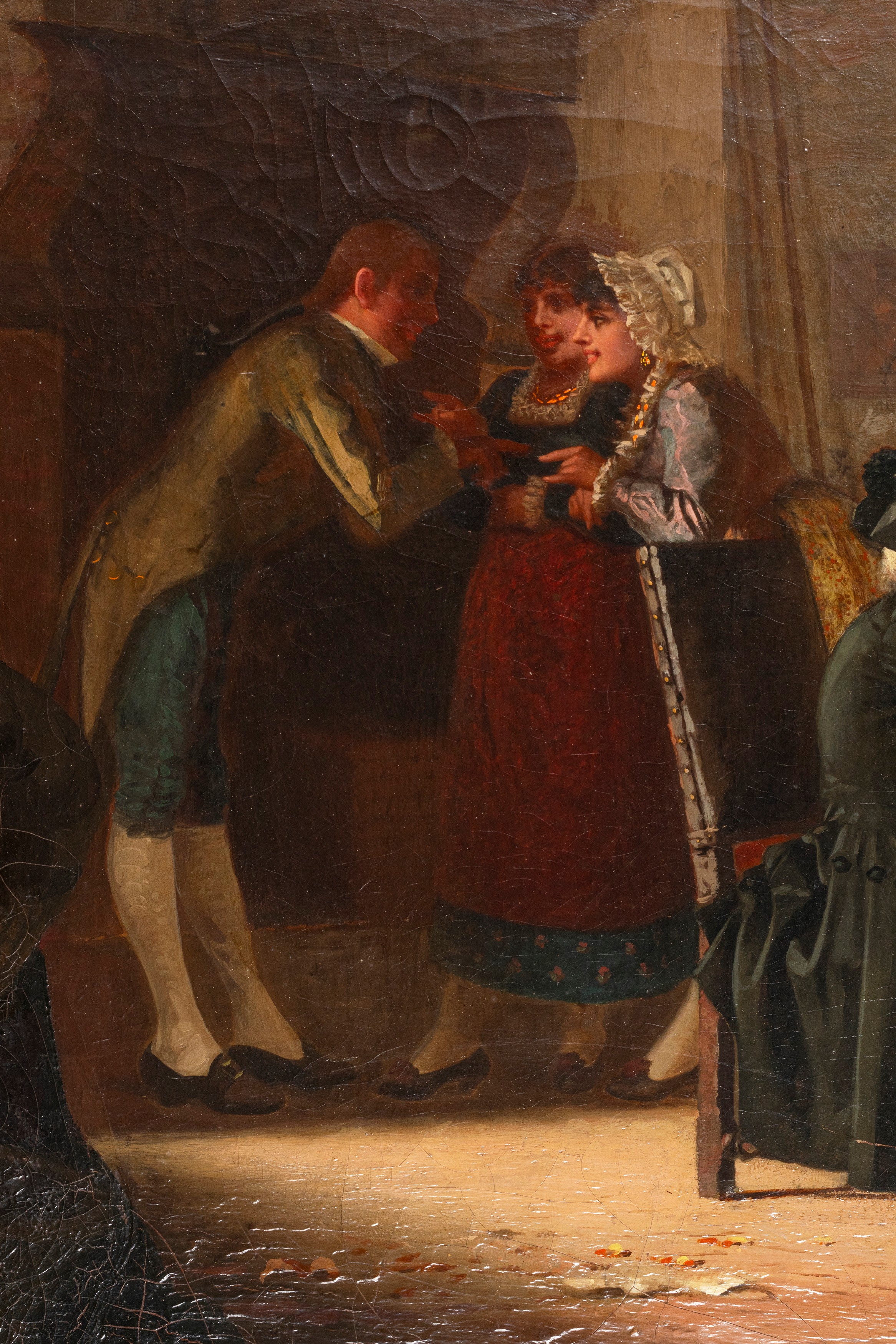Giovanni Battista Quadrone - Scena D'interno con Figure