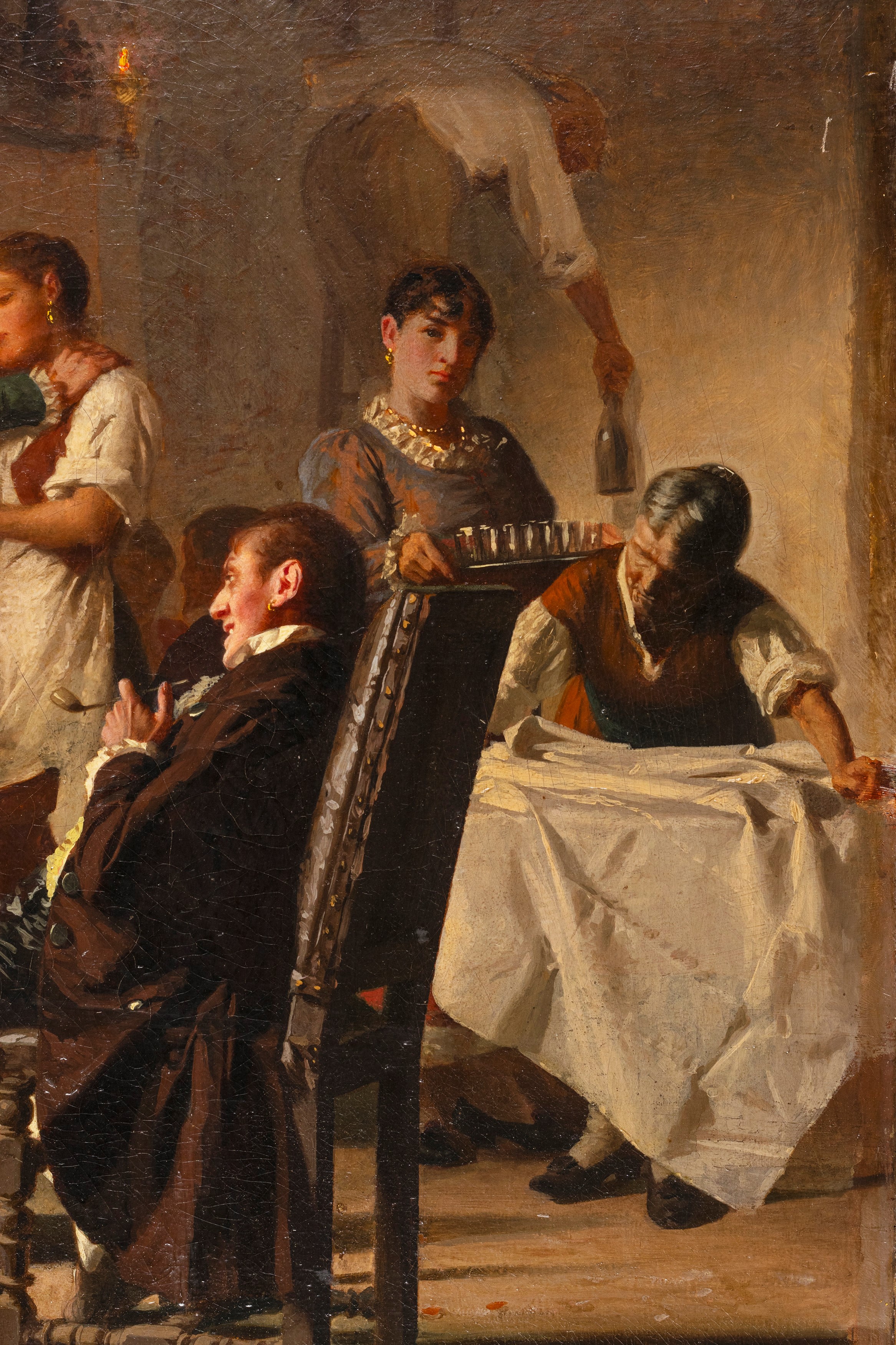 Giovanni Battista Quadrone - Scena D'interno con Figure