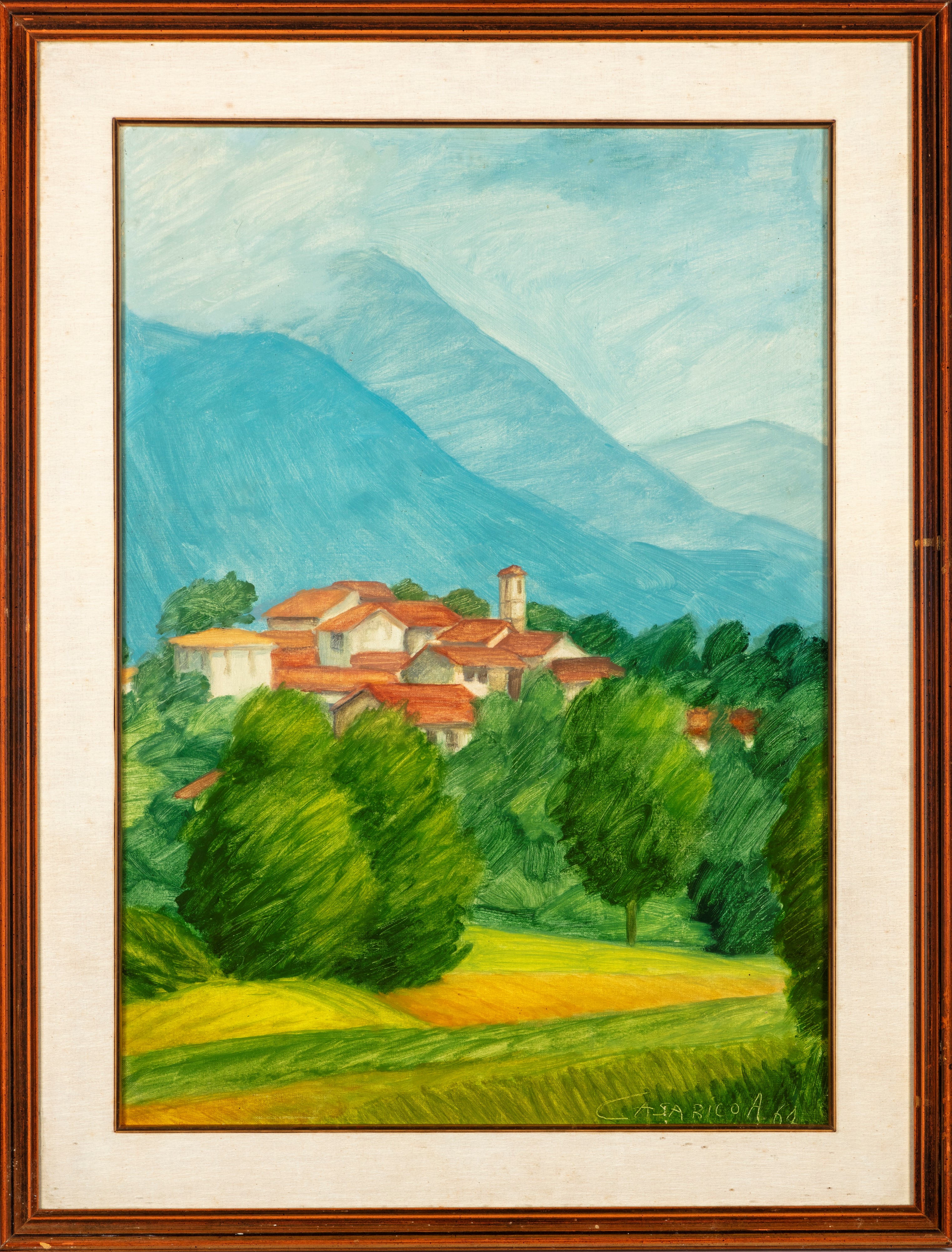 Ambrogio Casarico - Comacchio (paesaggio in Valcuvia)