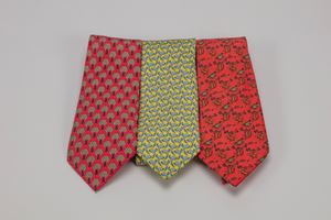 Lot of 3 different silk twill ties