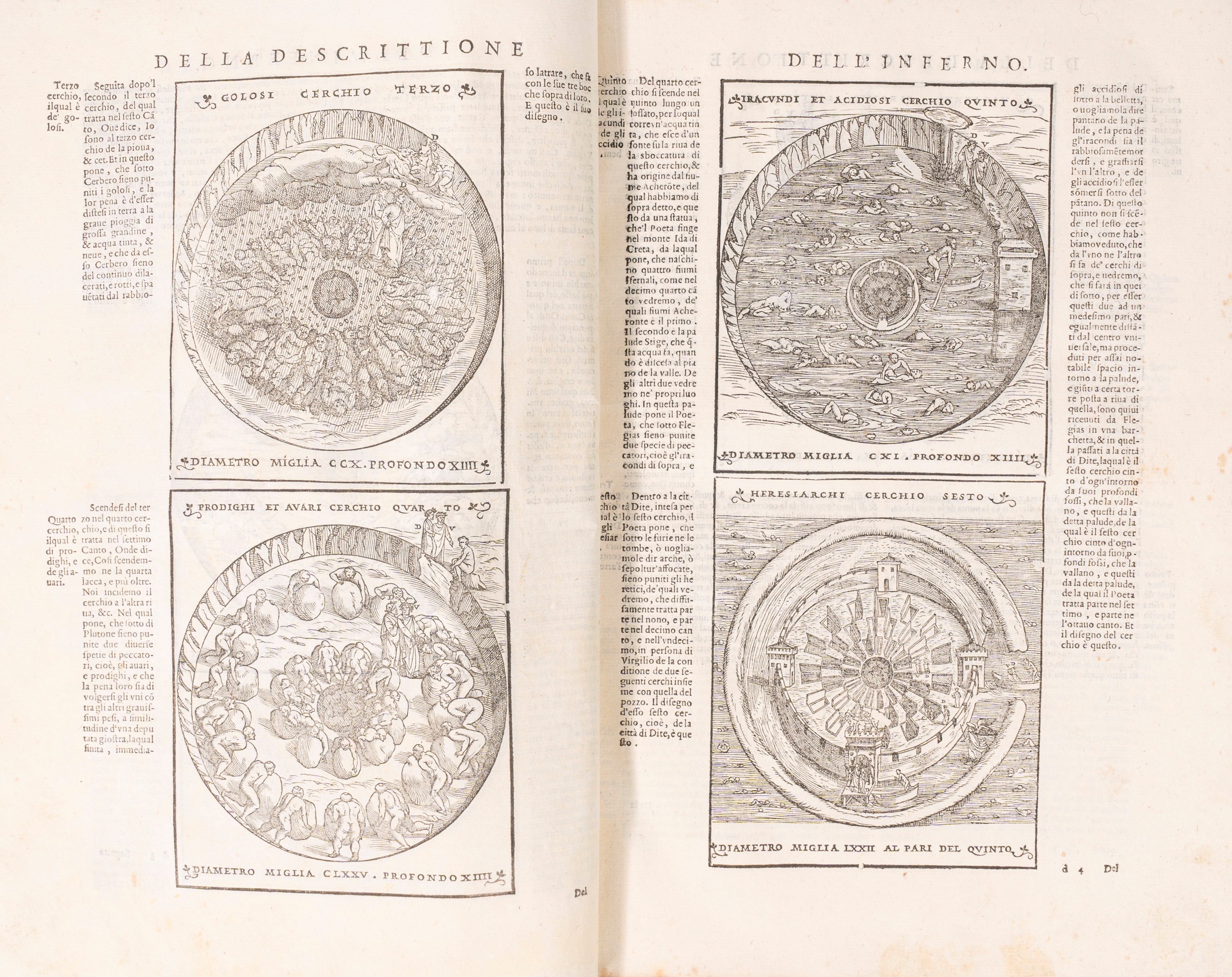 Dante Alighieri - Dante con L'espositioni di Christoforo Landino