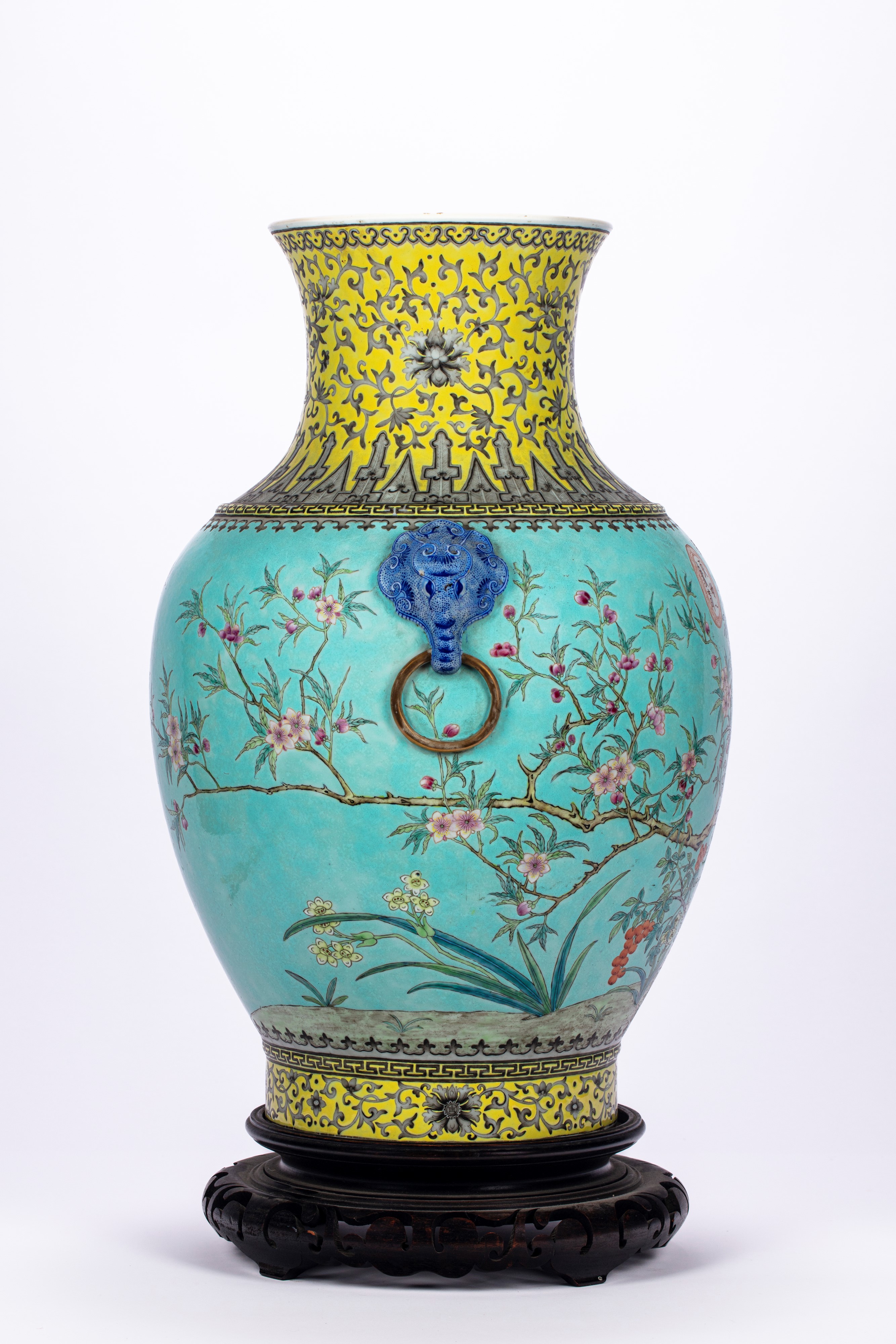 Grande Vaso in Porcellana da Ya Zhai. Cina, Inizi Secolo XX