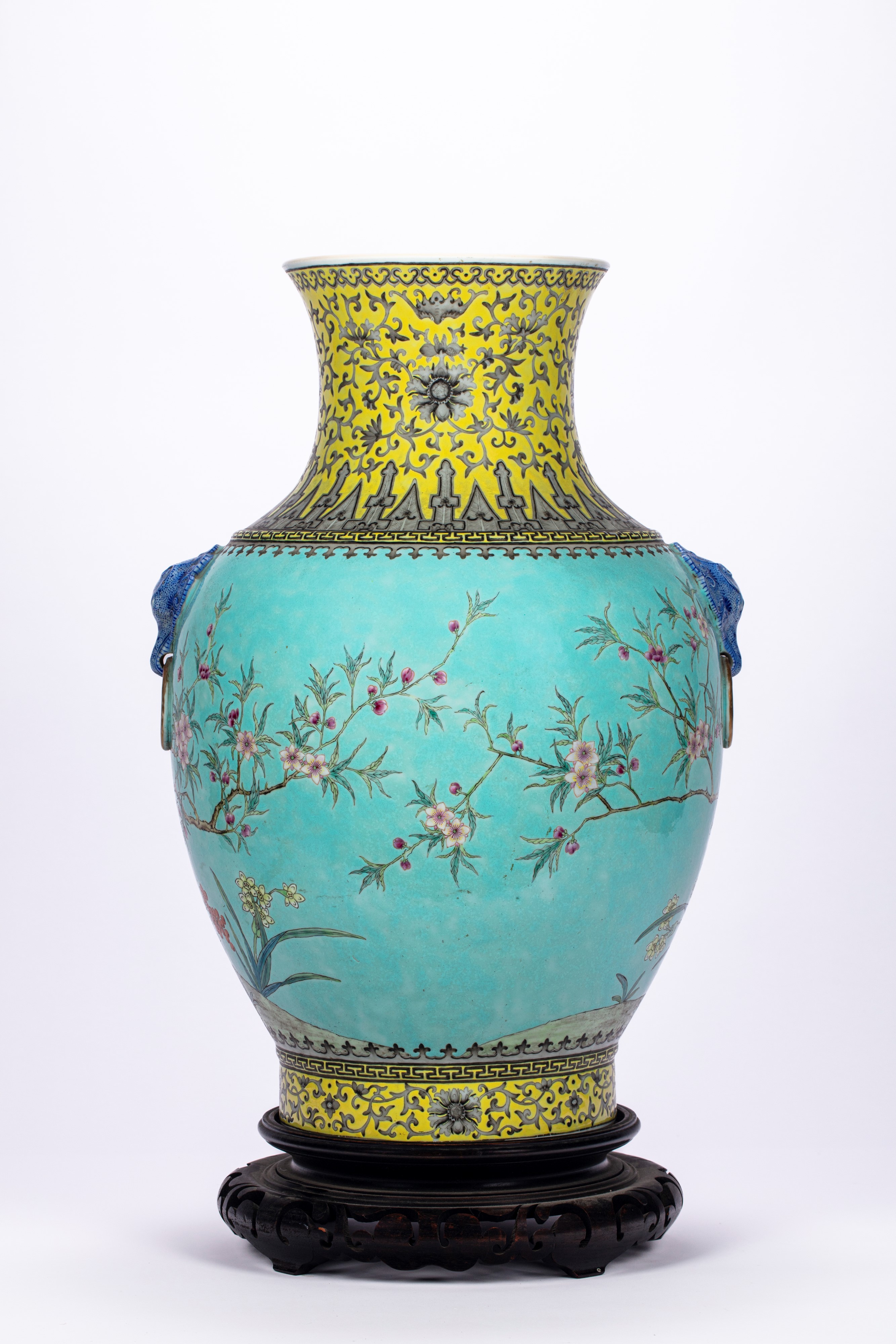 Grande Vaso in Porcellana da Ya Zhai. Cina, Inizi Secolo XX