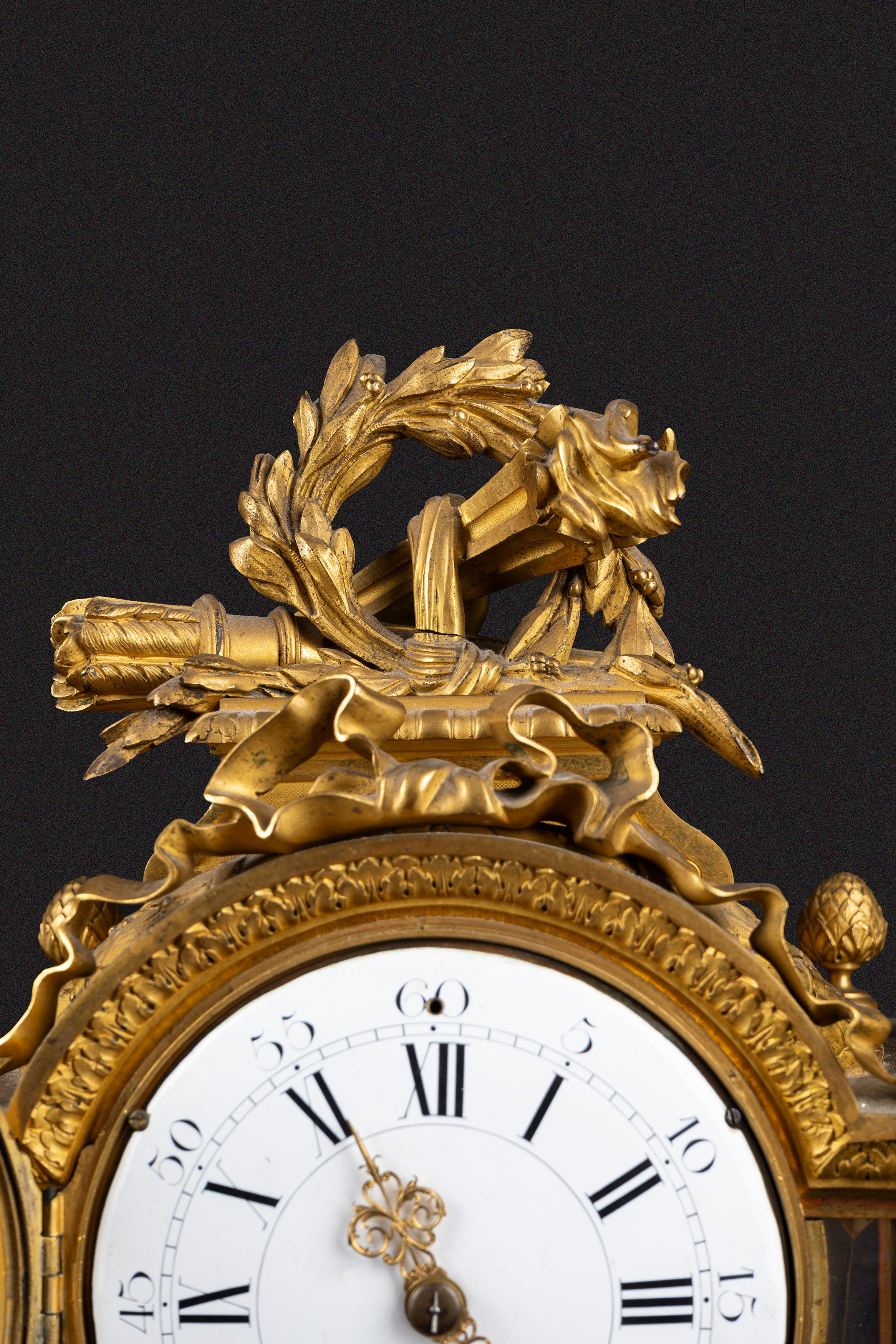 Pendola da Tavolo in Bronzo Dorato, Francia Secolo XIX