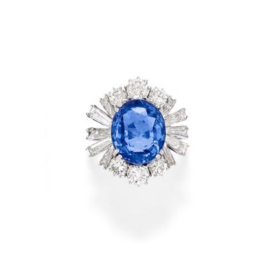 Anello con Zaffiro Ceylon