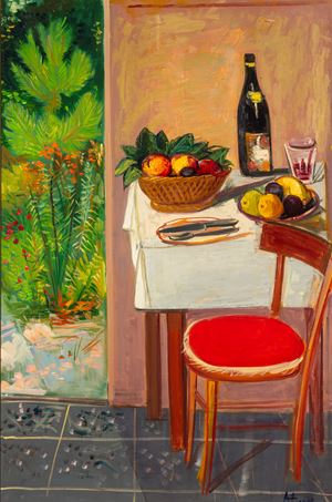 Interior with still life 