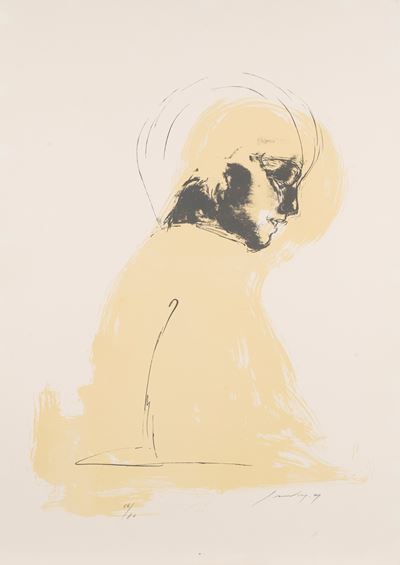 Profilo, litografia a colori (54/80) 1971