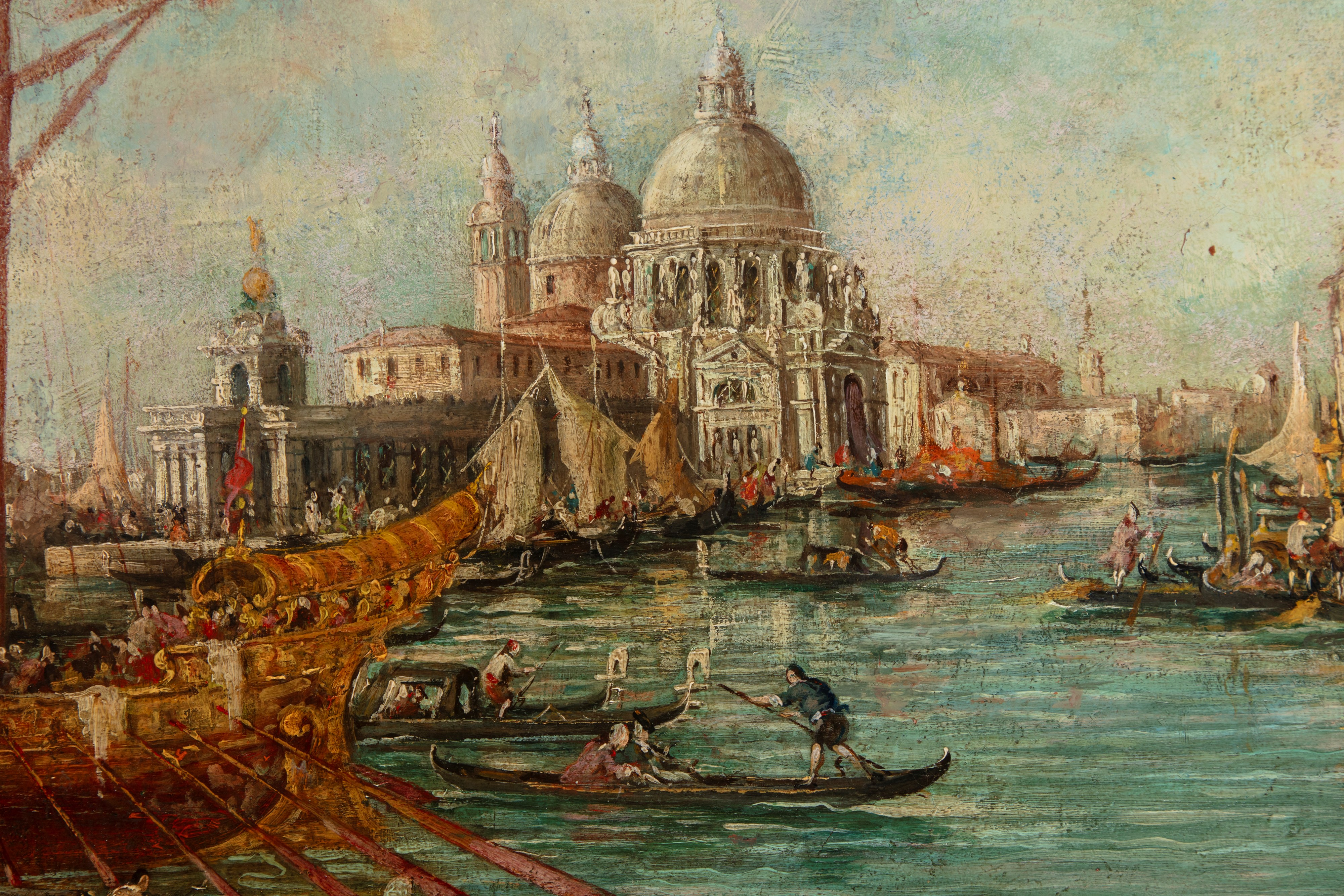 Giuseppe Ponga - Venezia, il Bacino di San Marco dalla Riva degli Schiavoni