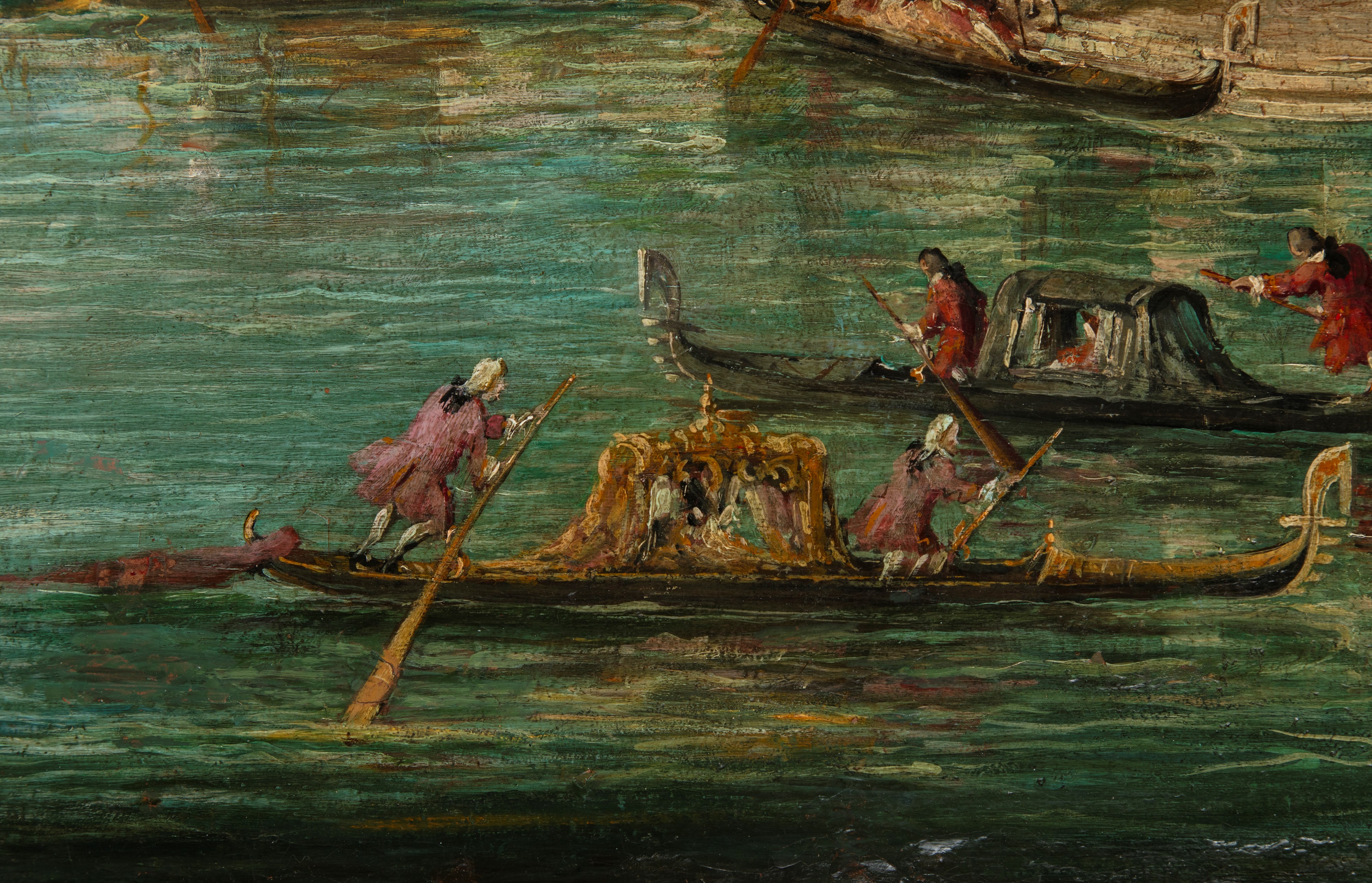 Giuseppe Ponga - Venezia, il Bacino di San Marco dalla Riva degli Schiavoni