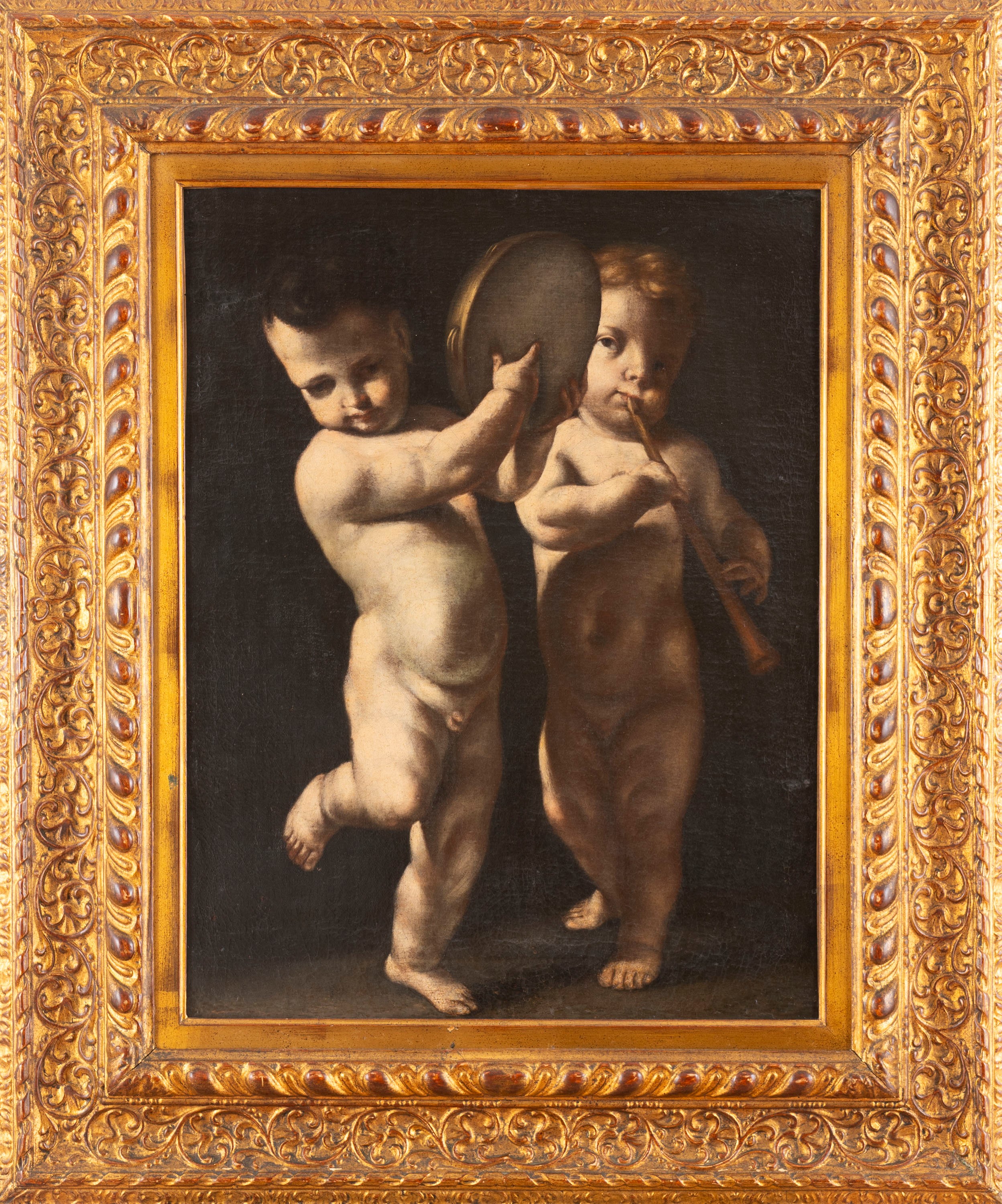 Scuola Emiliana, Secolo XVII - Due Putti Musicanti