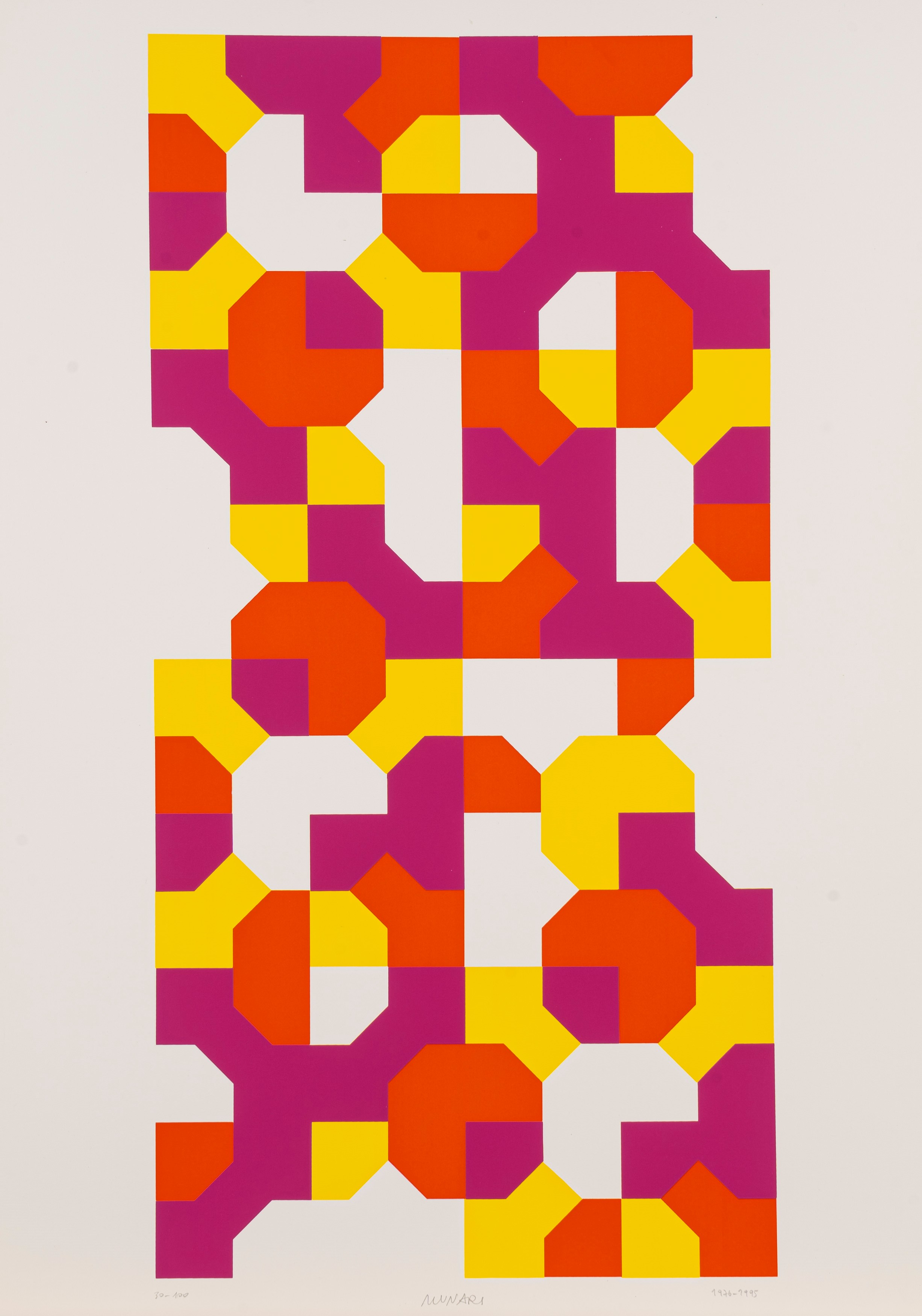 Bruno Munari - Cartella contenente 2 composizioni: 'Negativo-Positivo' (1995) e 'Colori nella Cur...