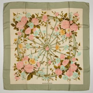Romantique silk twill scarf 