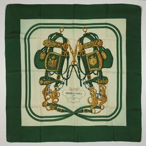 Brides de Gala silk twill scarf 