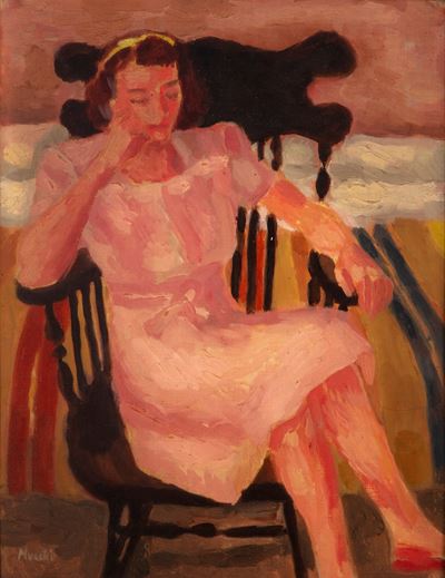 Figura di Donna su una Poltrona
