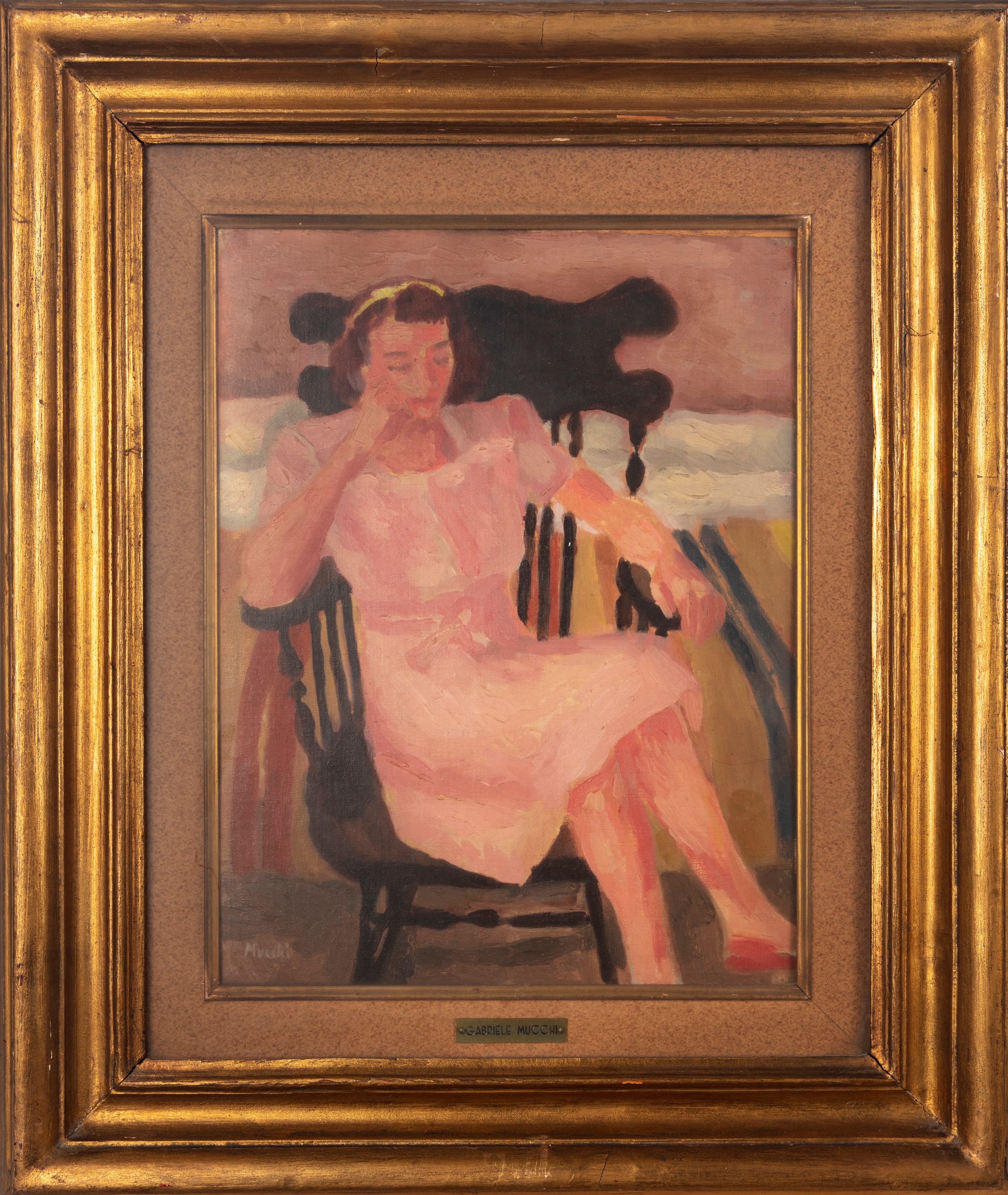 Gabriele Mucchi - Figura di Donna su una Poltrona