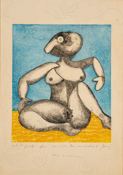The Great European Nude, acquaforte acquatinta a colori