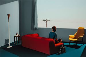 Ritratti di living, after Hopper