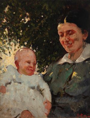Madre e figlio - impressioni all'aperto