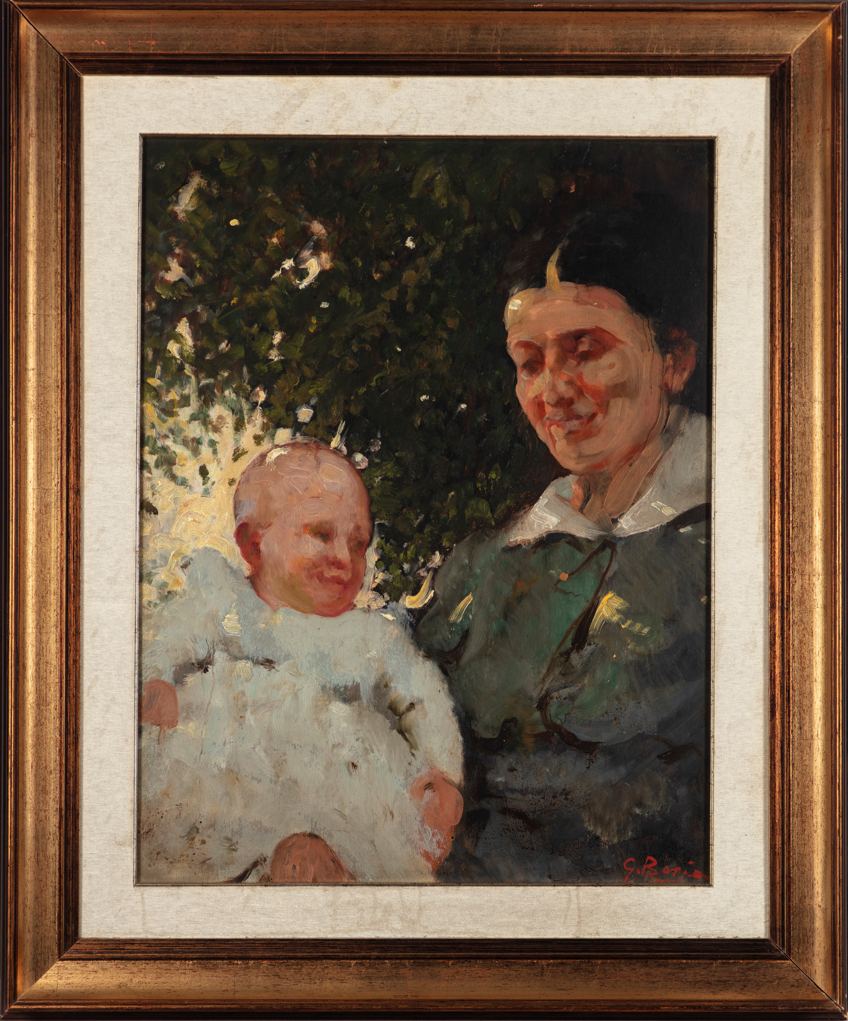 Giuseppe Bosio - Madre e Figlio - Impressioni All'aperto
