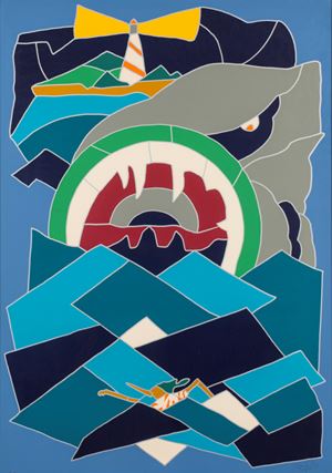 Pinocchio inseguito dal pescecane