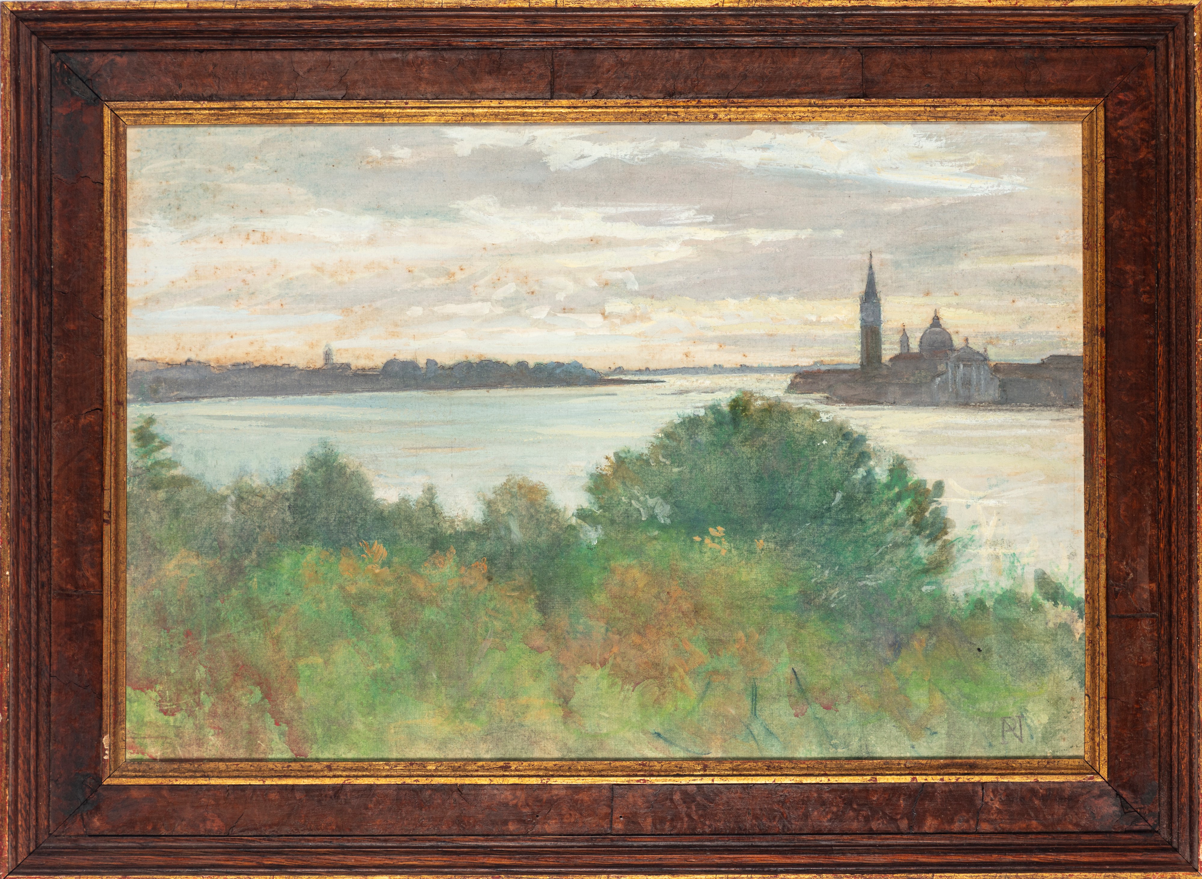 Napoleone Parisani - Venezia, San Giorgio Maggiore Visto dai Giardini Reali