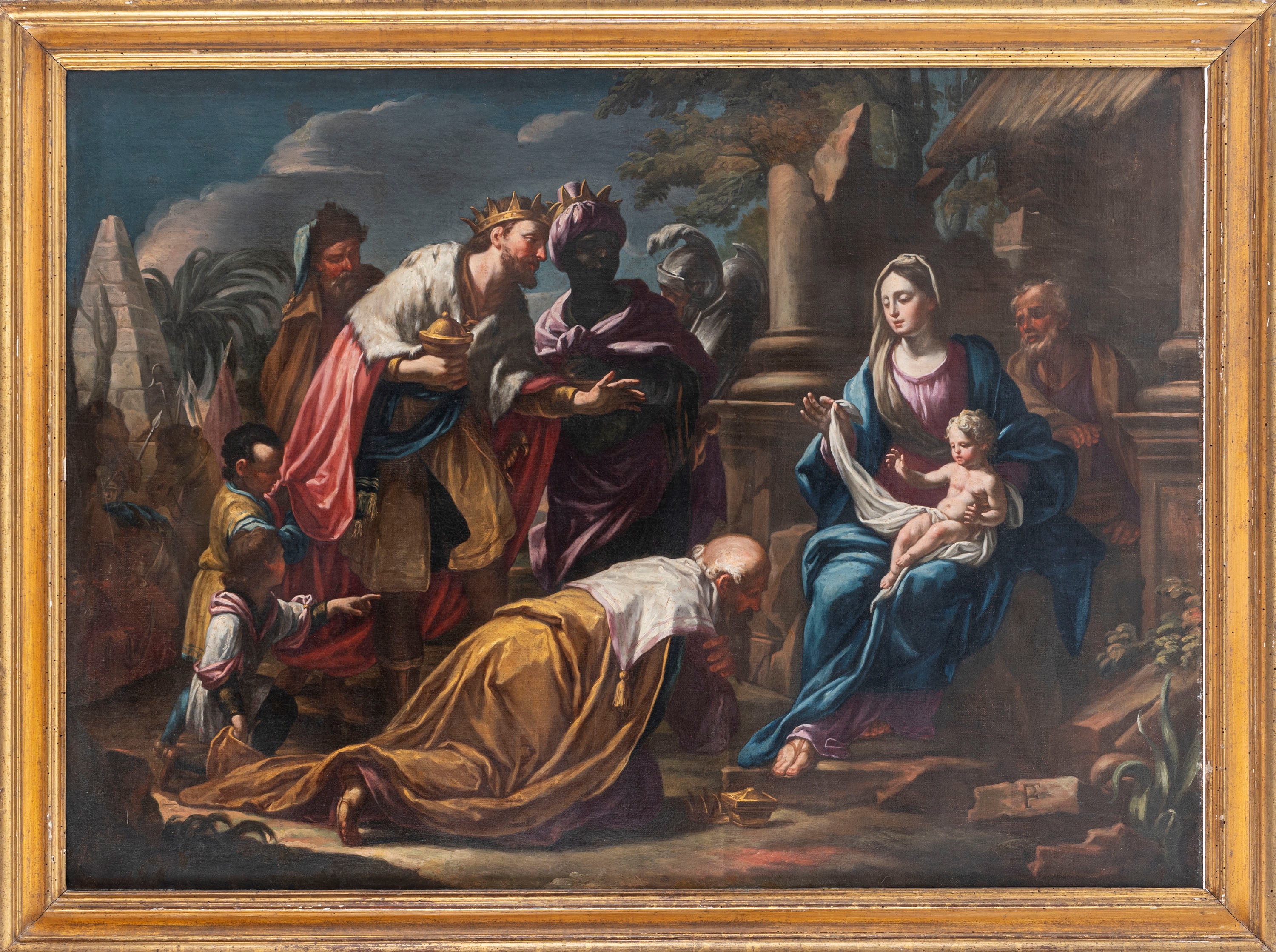 Scuola Napoletana, Secolo XVIII - Adorazione dei Magi