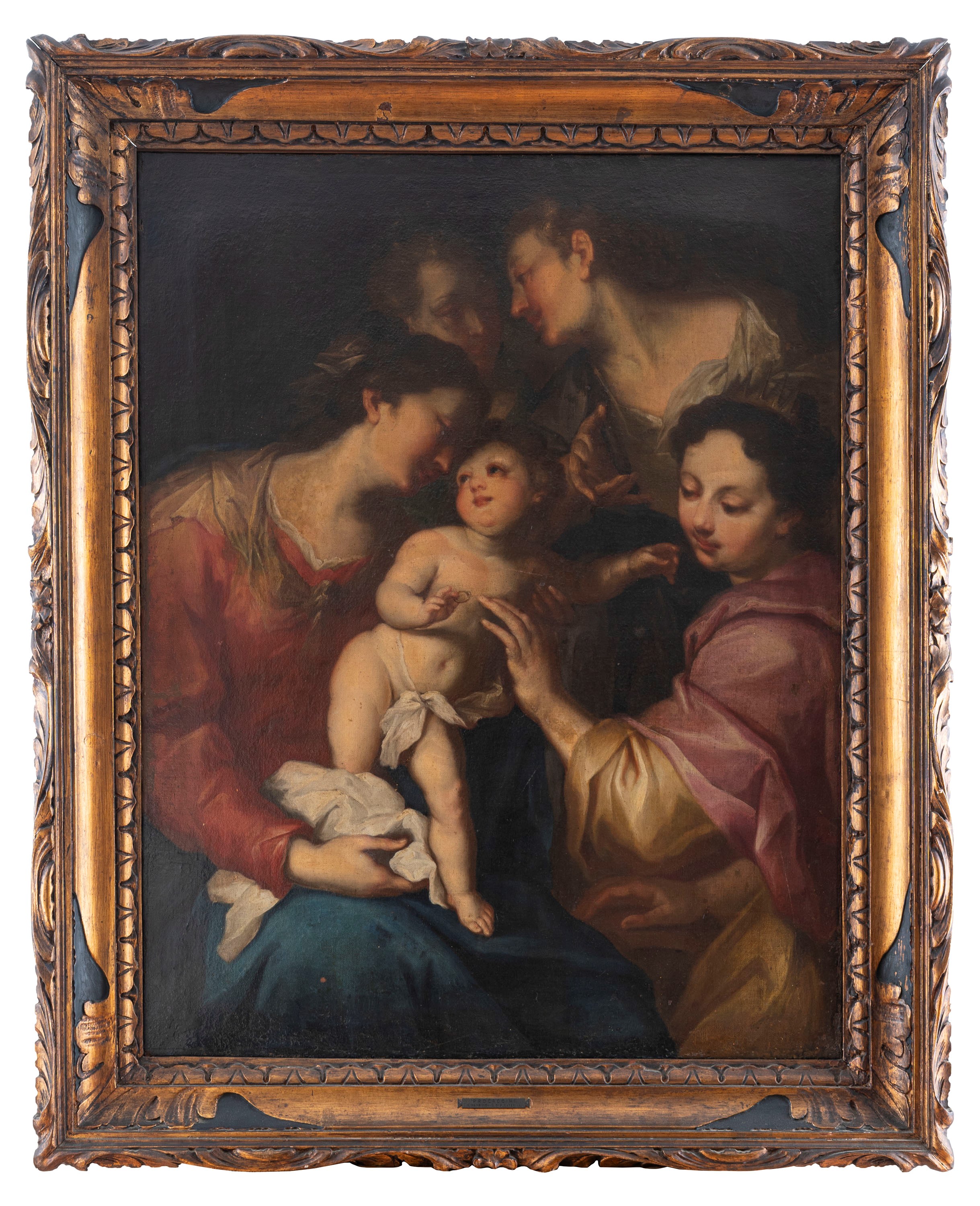 Attribuito a Stefano Magnasco (genova, 1635 – 1672 o 1673) - Matrimonio Mistico di Santa Caterina