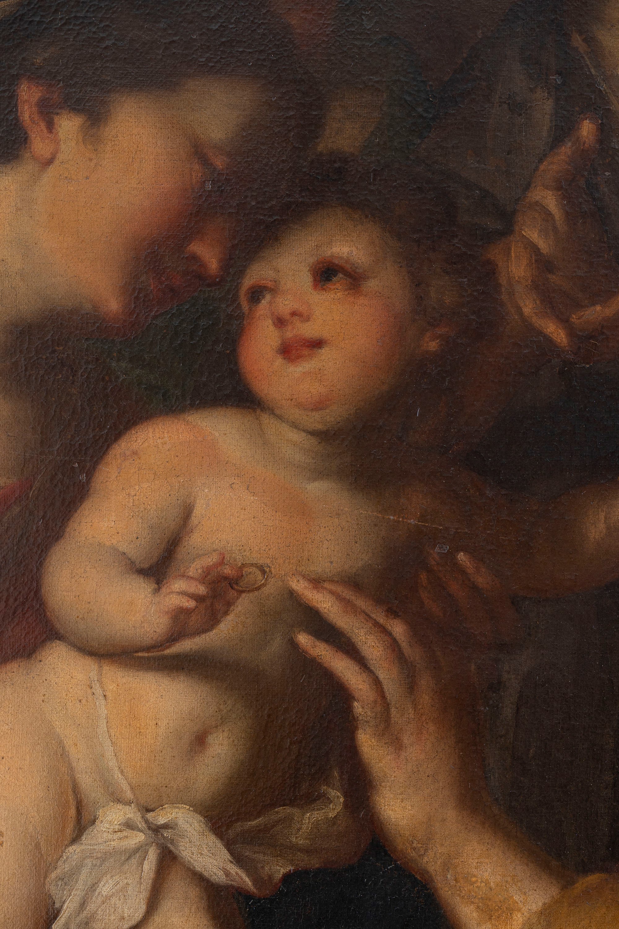 Attribuito a Stefano Magnasco (genova, 1635 – 1672 o 1673) - Matrimonio Mistico di Santa Caterina