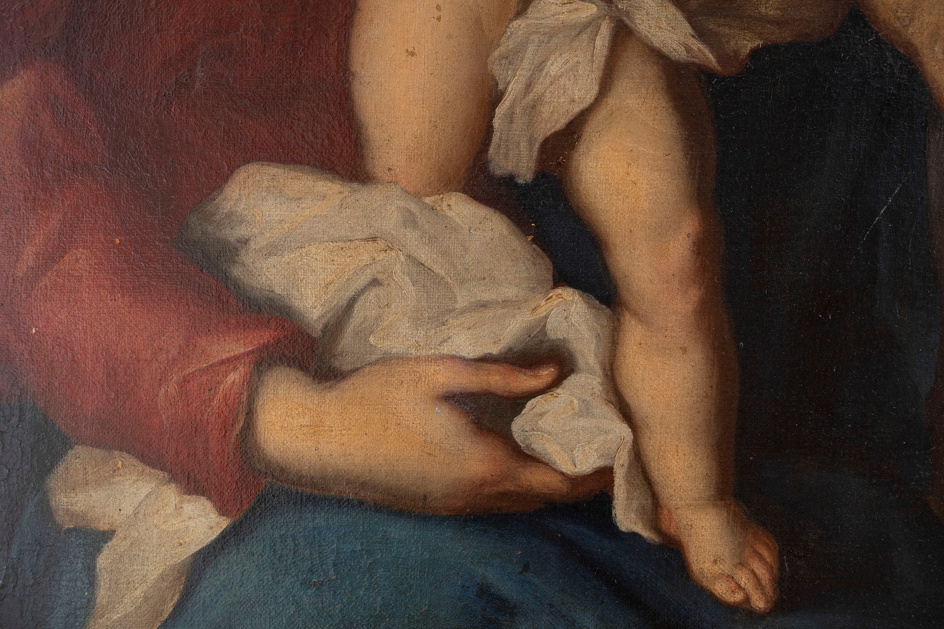 Attribuito a Stefano Magnasco (genova, 1635 – 1672 o 1673) - Matrimonio Mistico di Santa Caterina