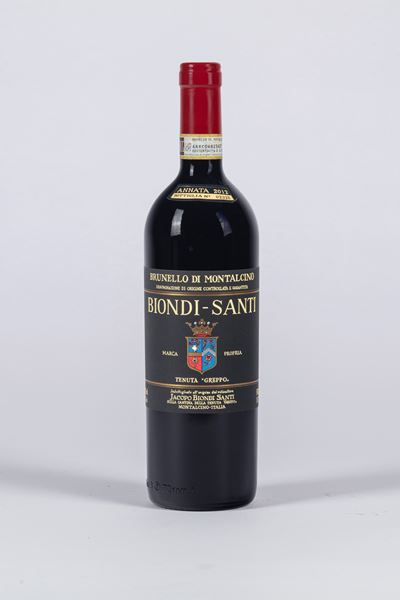 Brunello di Montalcino Biondi Santi Docg Marca Propria Tenuta Greppo Annata 2012