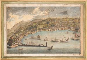 Vue de la Ville de Genes - Torricelli del.