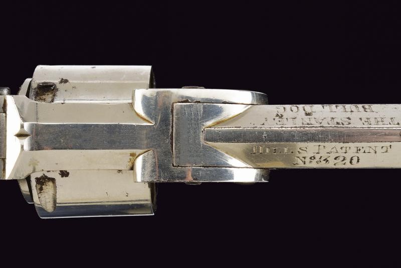 Raro revolver Hill's patent a percussione centrale
