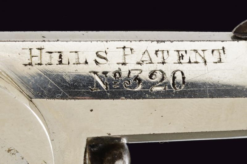 Raro revolver Hill's patent a percussione centrale