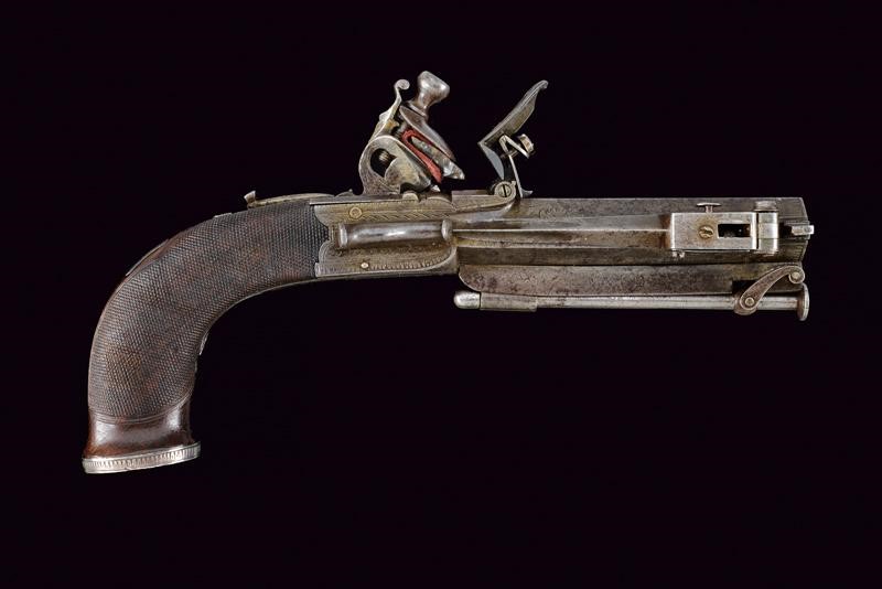 Bellissimo mazzagatto a pietra focaia di James Haywood, con baionetta a scatto