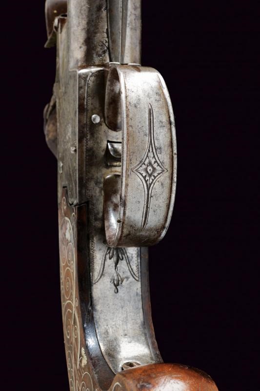 Raro paio di pistole a semi-retrocarica di Wheeler, con baionetta a scatto