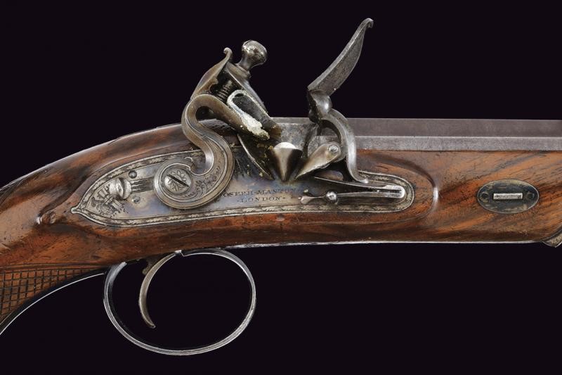 Bel paio di pistole a pietra focaia di Joseph Manton