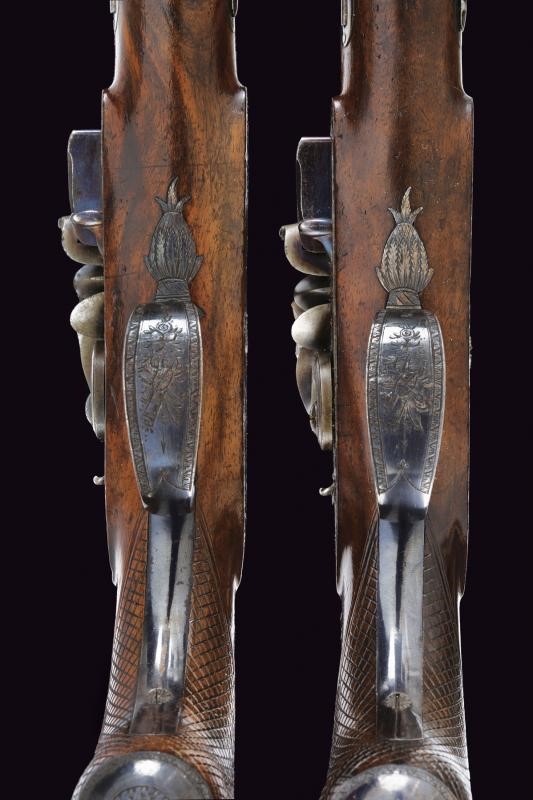 Bel paio di pistole a pietra focaia di Joseph Manton