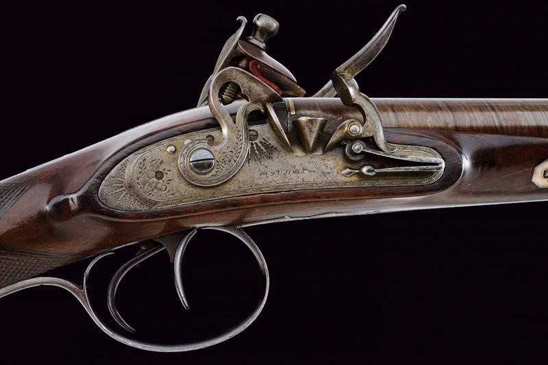 Bellissima doppietta a pietra focaia di Scott