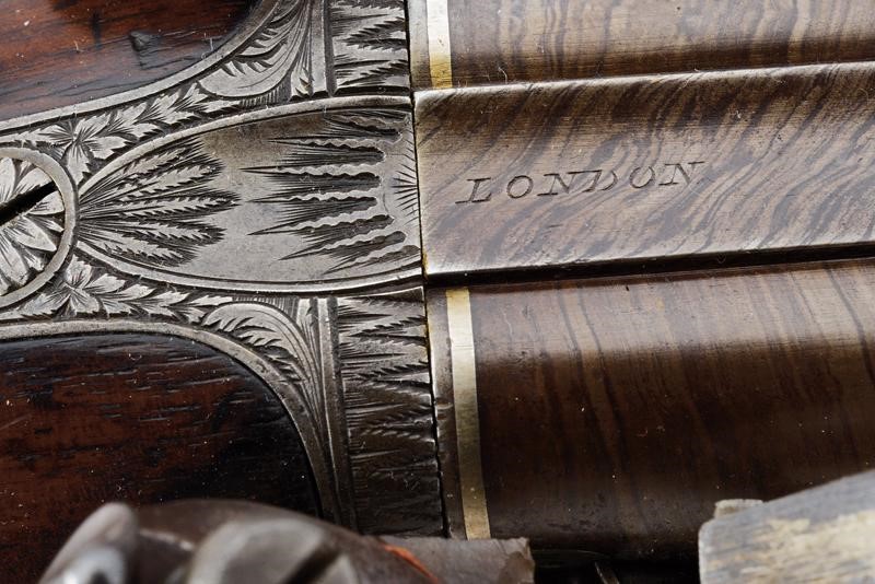 Bellissima doppietta a pietra focaia di Scott