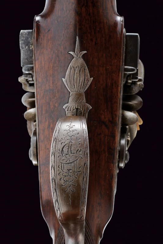 Bellissima doppietta a pietra focaia di Scott