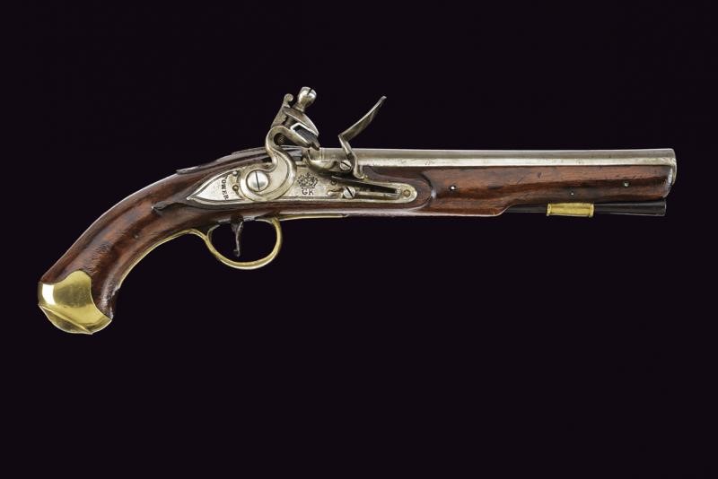 Pistola a pietra focaia "Sea service"