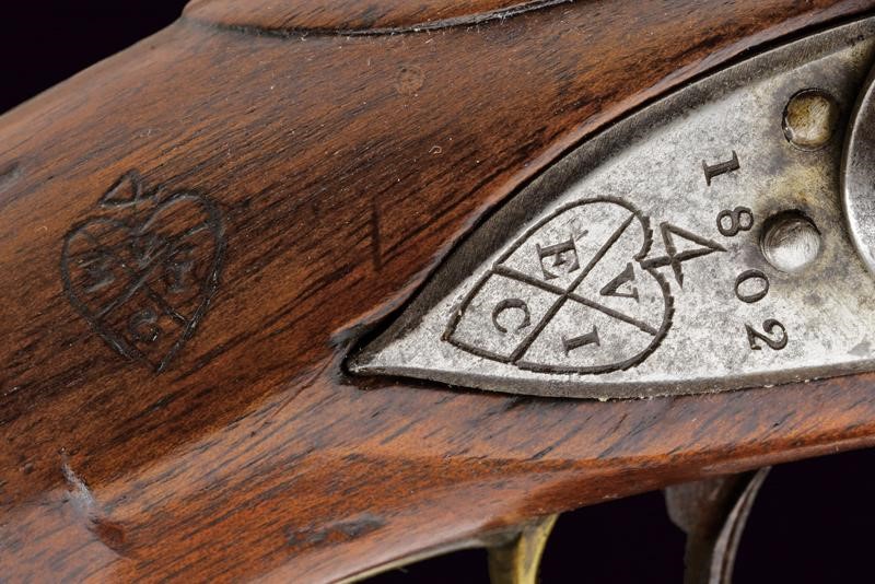 Pistola a pietra focaia da cavalleria di Nock dell'East India Company