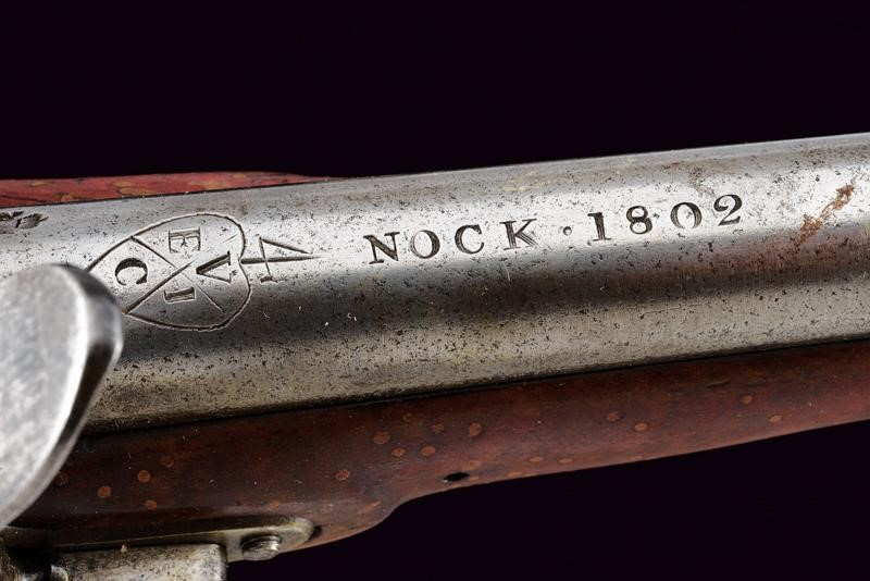Pistola a pietra focaia da cavalleria di Nock dell'East India Company