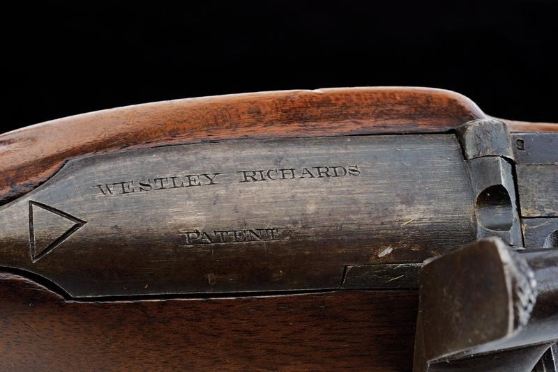 Rara Carabina a Luminello Whitworth con Sistema a Retrocarica Westley Richards "monkey Tail"